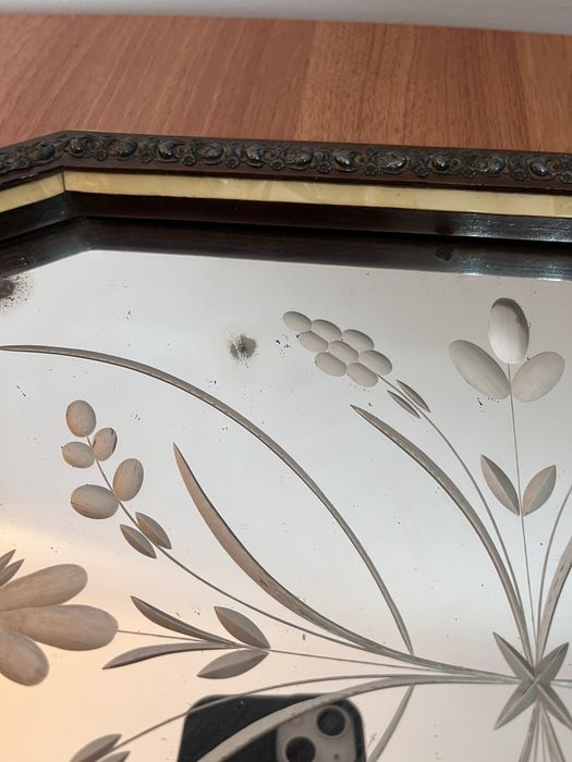 Tabuleiro espelho antigo