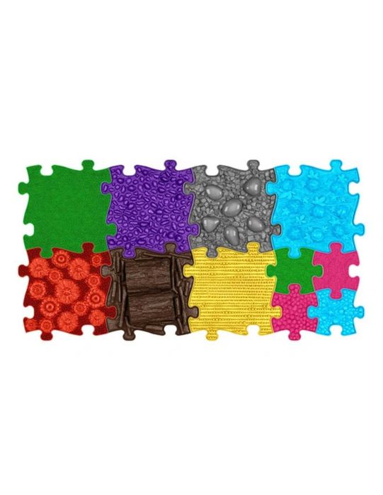 WOOPIE Mata Sensoryczna Ortopedyczna Puzzle 7 el. + 4 małe