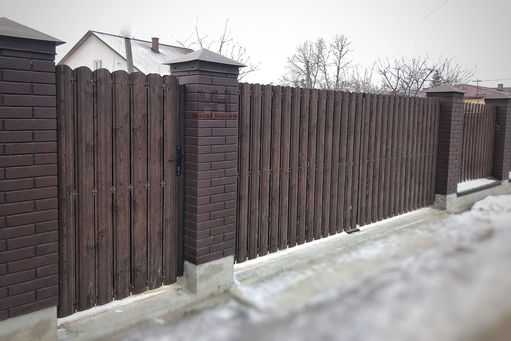 Штакетник металический забор штахети паркан євроштахети штахетник Суми