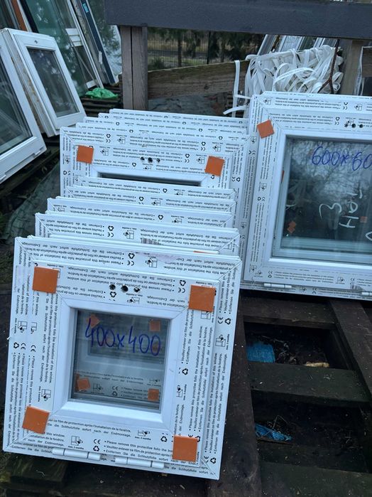 Okna Pcv 600 x 600 Nowe w Cenie Używanych z Niemiec ! Szczecin !