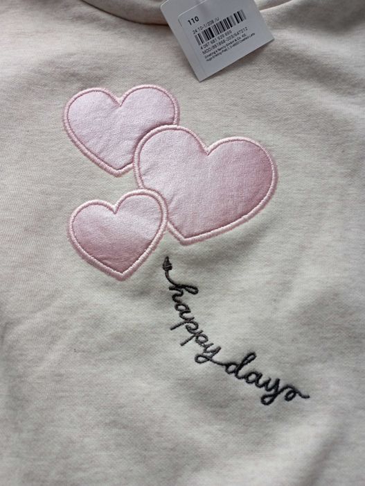 Bluza z kapturem dziewczynka 110