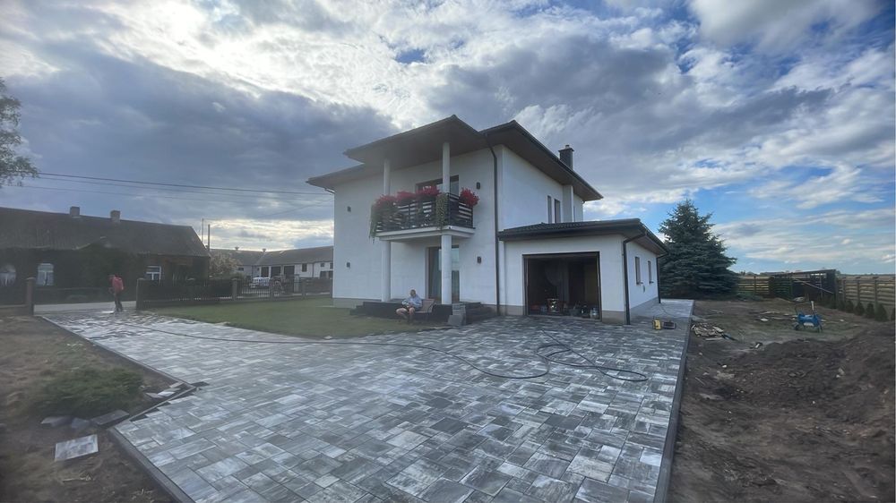 Układanie kostki brukowej . Projekty !!!