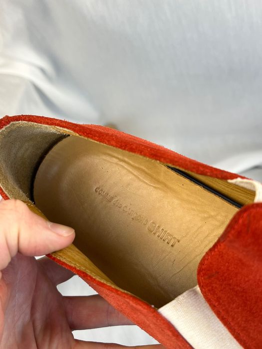 Comme des Garcons Suede Slip On Shoes замшеві сліпони Ком де Гарсон