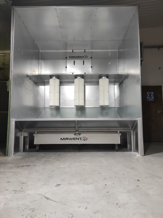 Kabina do malowania proszkowego na wymiar MIRWENT