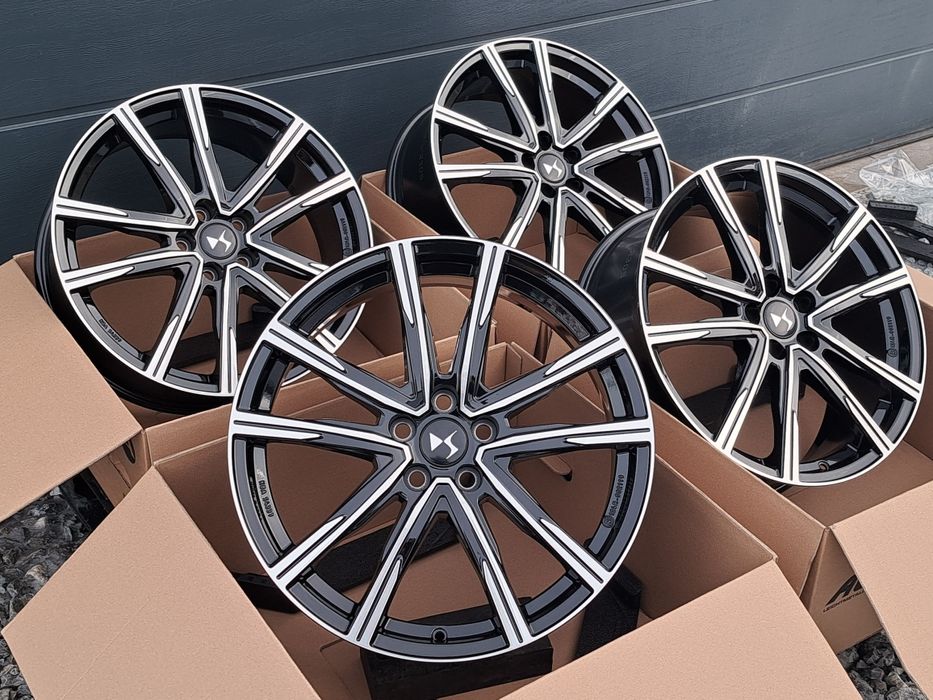 Alufelgi 19 Nowe 5x108 DS4 DS7 DS9 CZARNE CNC AEZ