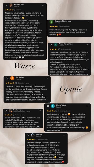 Szkolenia Stylizacja Rzęs i Brwi