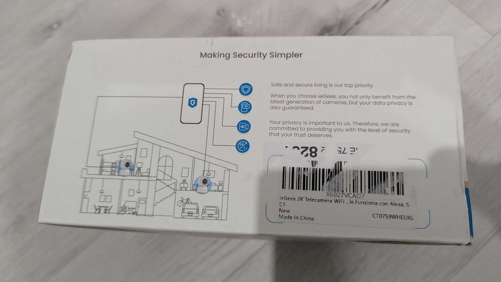 Камера відеоспостереження ieGeek SC1 2K з автостеженням