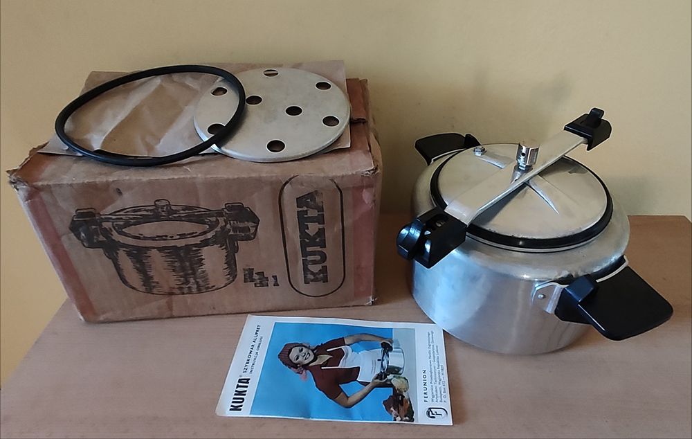 Szybkowar aluminiowy KUKTA 4 litry z czasów PRL z lat 80-tych