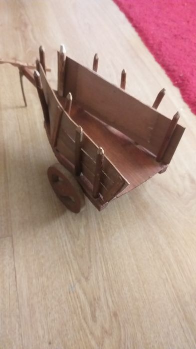 Carro transporte palha madeira