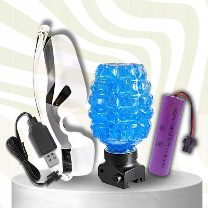 PISTOLET COLT GLOCK KULKI Żelowe Wodne Automat Elektryk Okulary CS