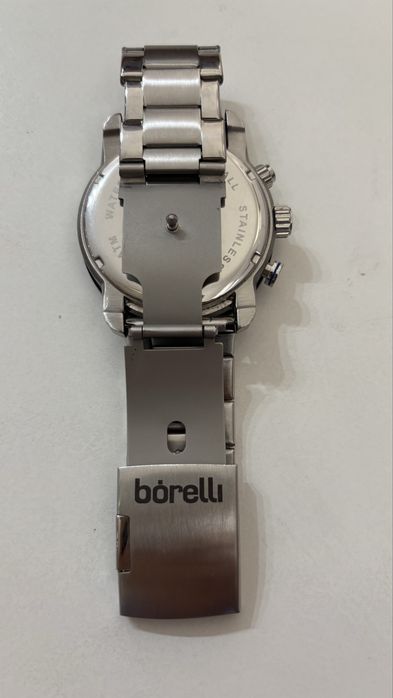 Relogio Bórelli em aço inox.