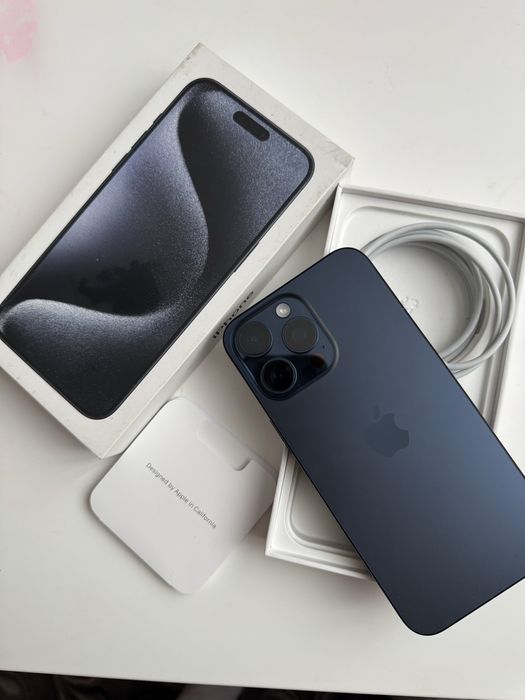iPhone 15 Pro Max  256 GB   Blue Titanium( привезений з Німеччини)