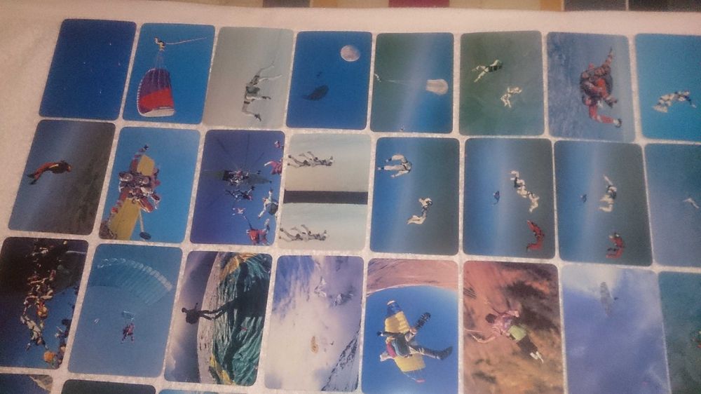 paraquedismo (75 calendários) coleção completa e numerada - rara 1993