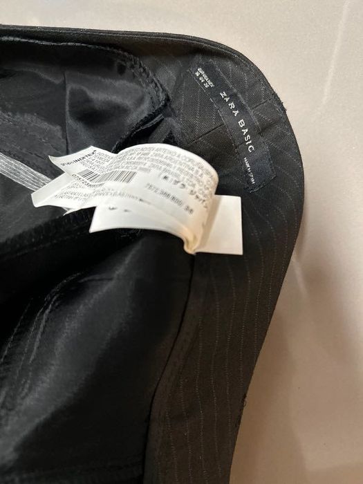 Zara spodnie w tenisowy prążek S