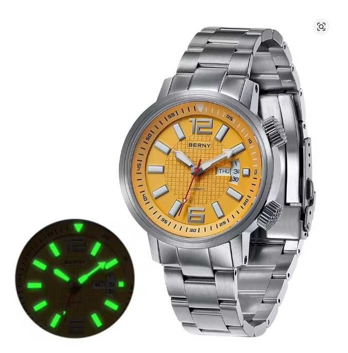 Zegarek BERNY zegarek en's Automatic Compressor Diver WatchAM7081MS