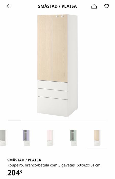 Roupeiro ikea smastad