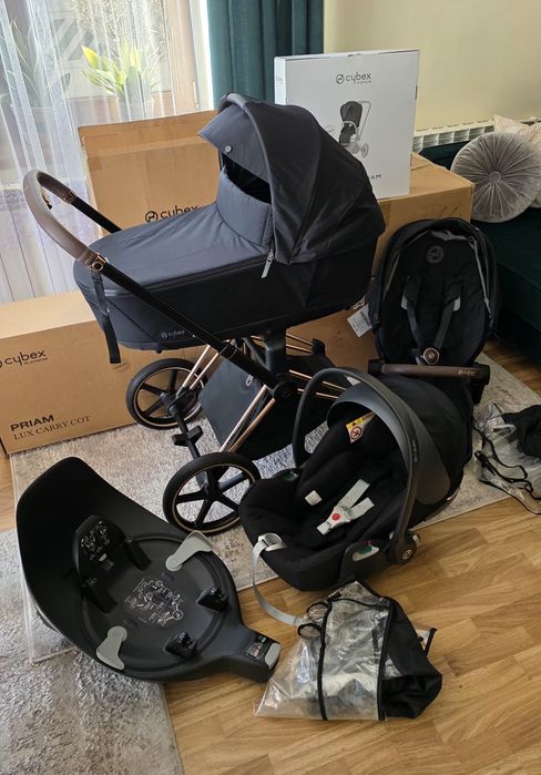 Wózek Cybex Priam 4.0 Rose Gold Deep Black 4w1