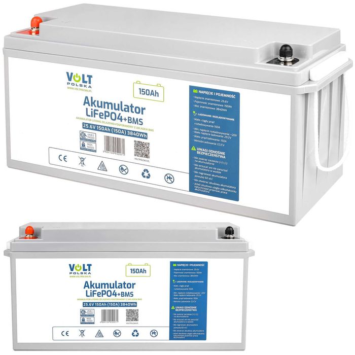 LiFePo4 акумулятор Volt Polska 150Ah 25,6V 6AKLI24150