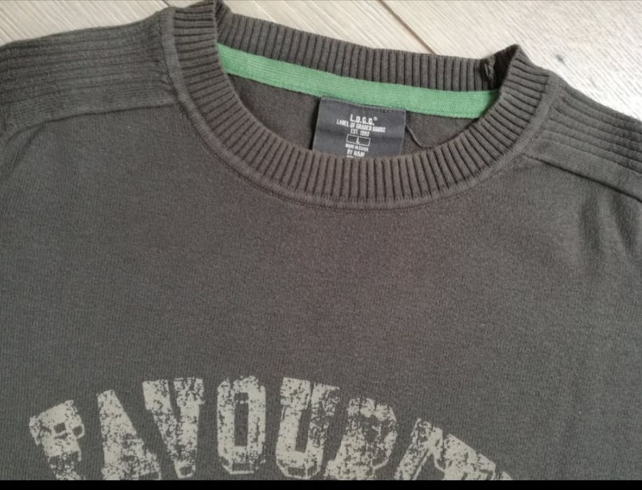 Męski bawełniany sweter H&M LOGG