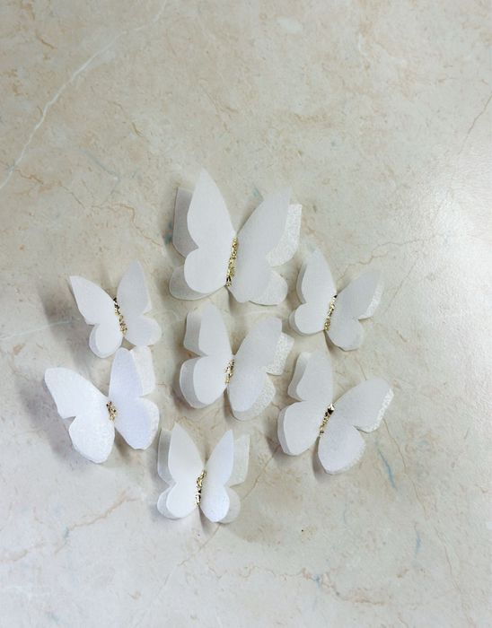 Декор на торт із вафельного папіру (вафельні квіти/метелики/сфери)