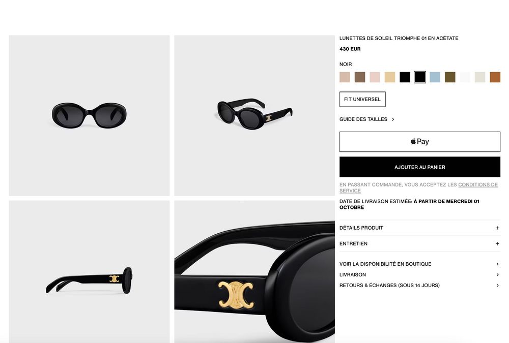 CELINE Triomphe очки, состояние новых