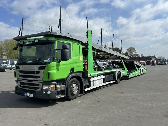 Scania P440 LOHR Autotransporter  Scania P440 LOHR Autotransporter laweta zestaw rej 2013 autolaweta