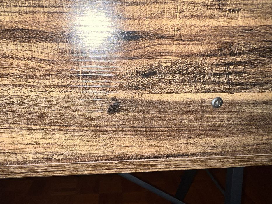 Secretária com tampo de vidro