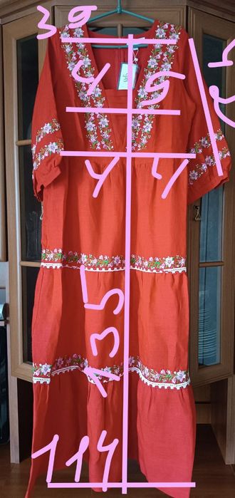 Вишите плаття лляне «Яблуниця»