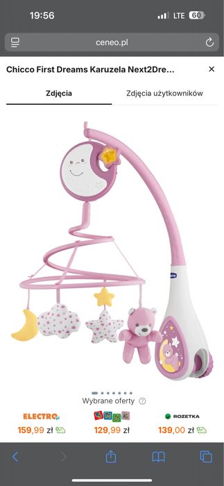 Karuzela Chicco rozowa