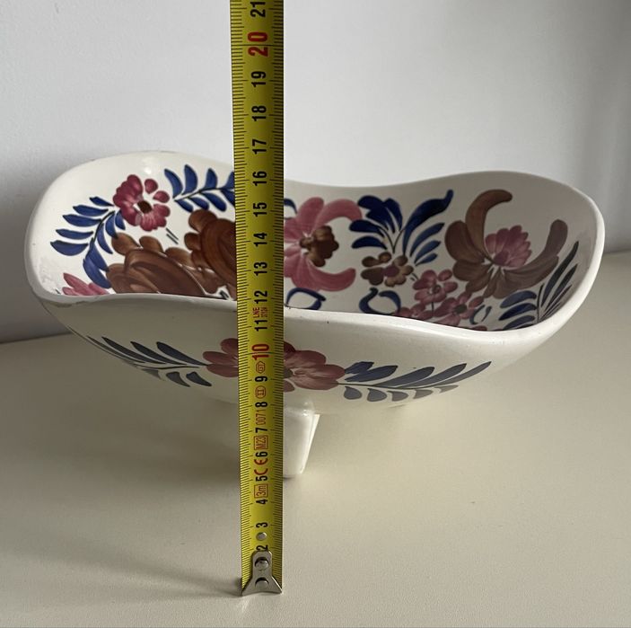 Fajans / Ceramika / Patera / Owocarka / Kosz na owoce / PRL Włocławek