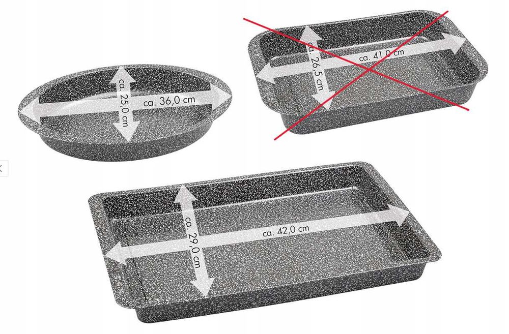 Zestaw blach do pieczenia CHG 2szt.