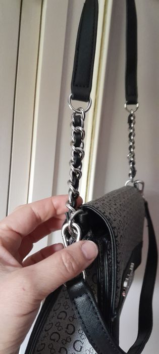Mala original preta/cinza original guess