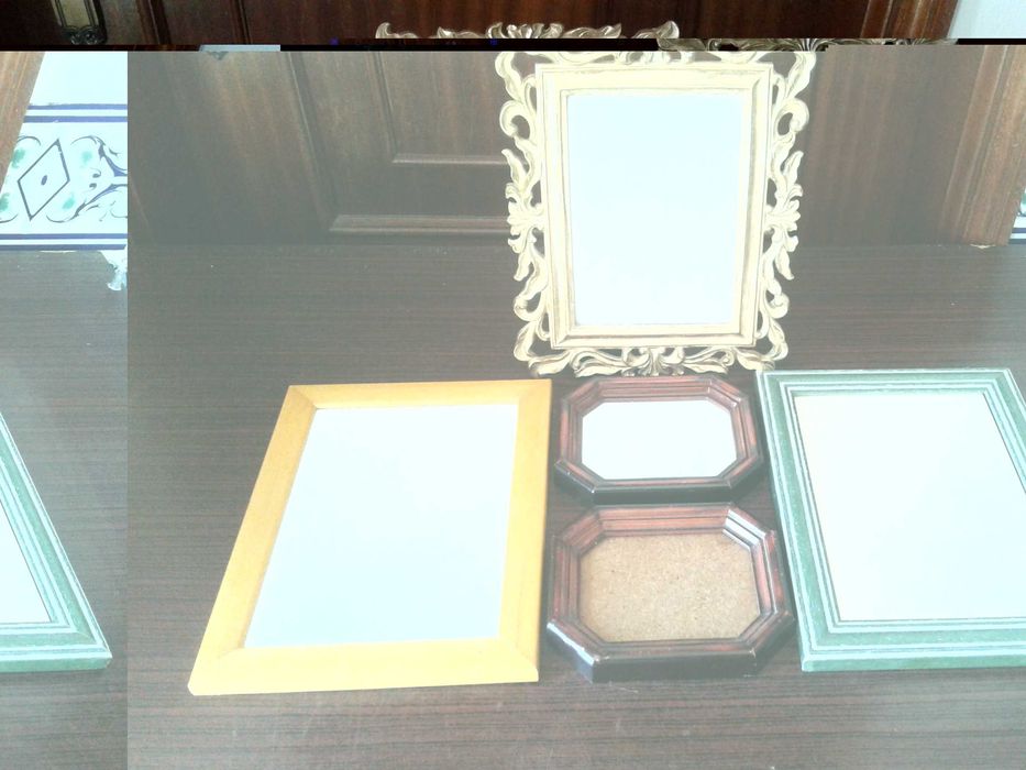 Porta-retratos para cómodas e parede, como novos!