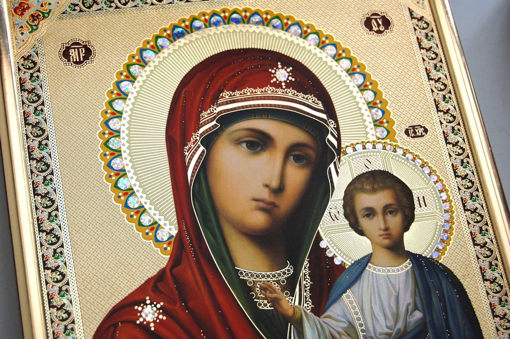 Ikona Matka Boża Kazańska, Jezus Chrystus Pantokrator, ikony rosyjskie