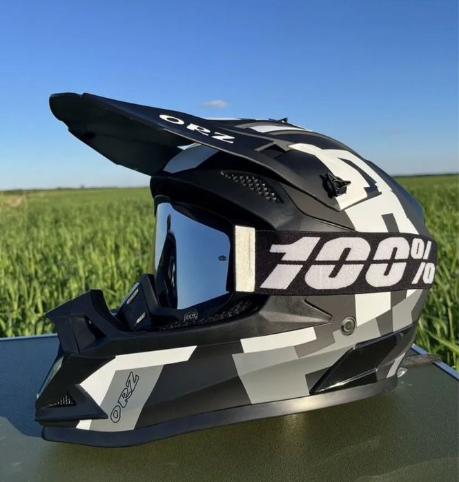 Крос мотошолом, шлем для мотоцикла, мопед, скутер, ендуро