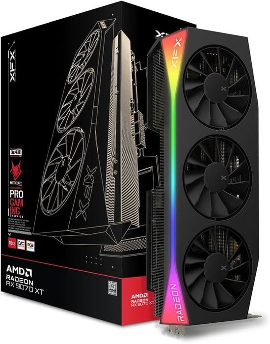 Placa Gráfica XFX AMD Radeon RX 9070 XT Mercury OC Gaming 16GB GDDR6