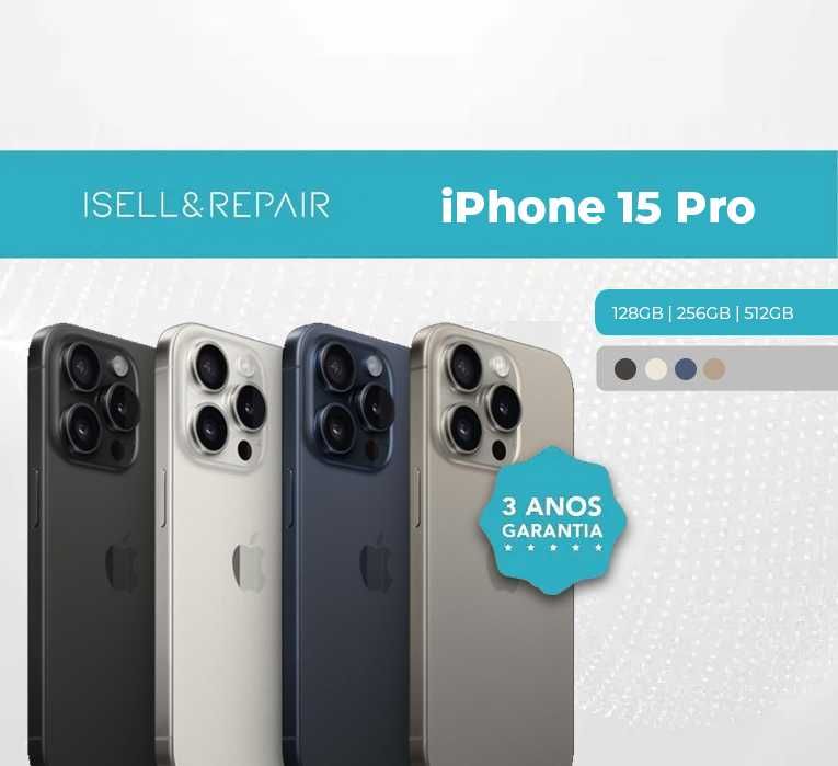 SEMI NOVO - iPhone 15 Pro - 128GB / 256GB / 512GB - 3 ANOS GARANTIA
