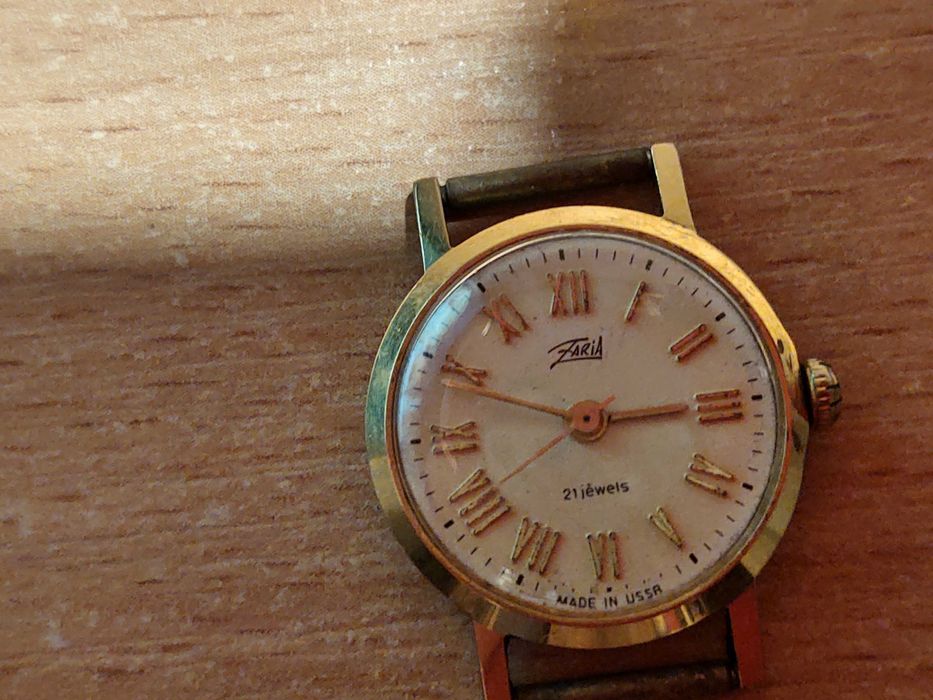 Zegarek damski Zaria ZSRR Zegarmistrz Mosiądz Platerowany
