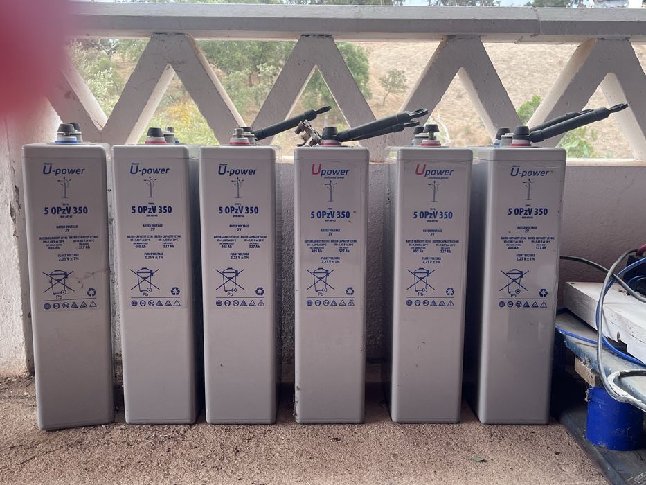 Sistema Solar Fotovoltaico com 4 Painéis, 6 Baterias UPower de 405 Ah e Inversor