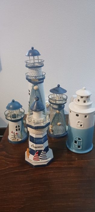 Artesanato barcos faróis