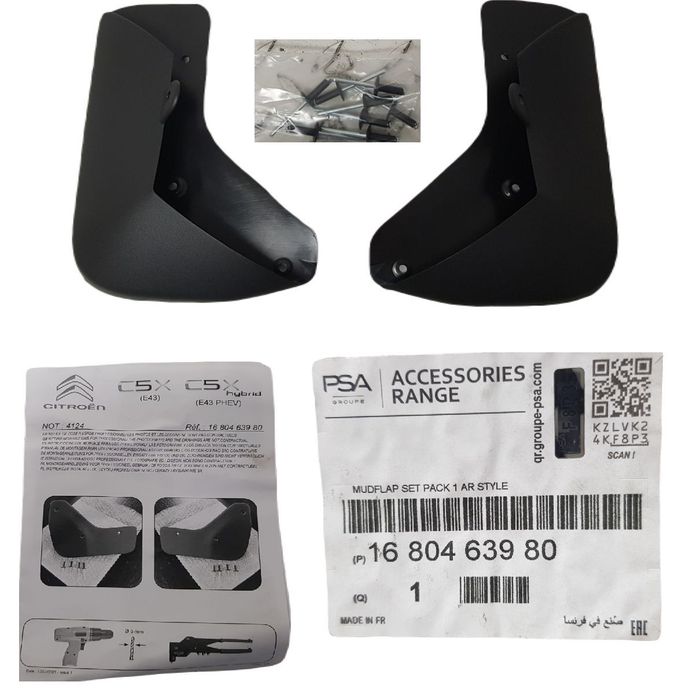 FABRYCZNIE NOWE TYLNE ORYGINALNE CHLAPACZE CITROEN C5X C5 X E43 21-25 1680463980 TYŁ