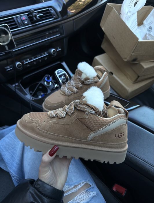 Нові! Жіночі зимові ботинки черевики UGG LowVel хутро кеди UGG