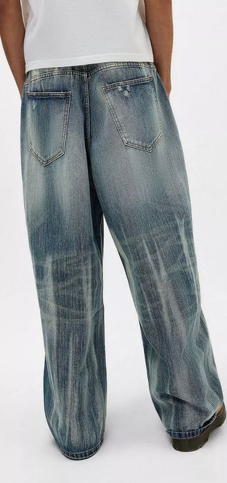 Джинси Jaded London archive y2k  Super Bleached Scuff XL Colossus Jeans in Blue 32