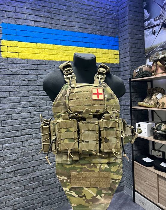 Плитоноска + рпс пояс в зборі 5в1 мультикам, плитоноска и рпс пояс с подсумками