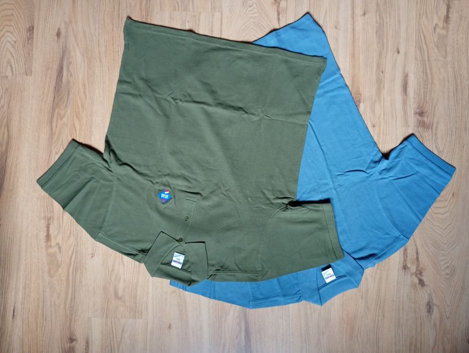 zestaw 2 sztuk nowych koszulek polo, 100 % bawełna, logo Atlas