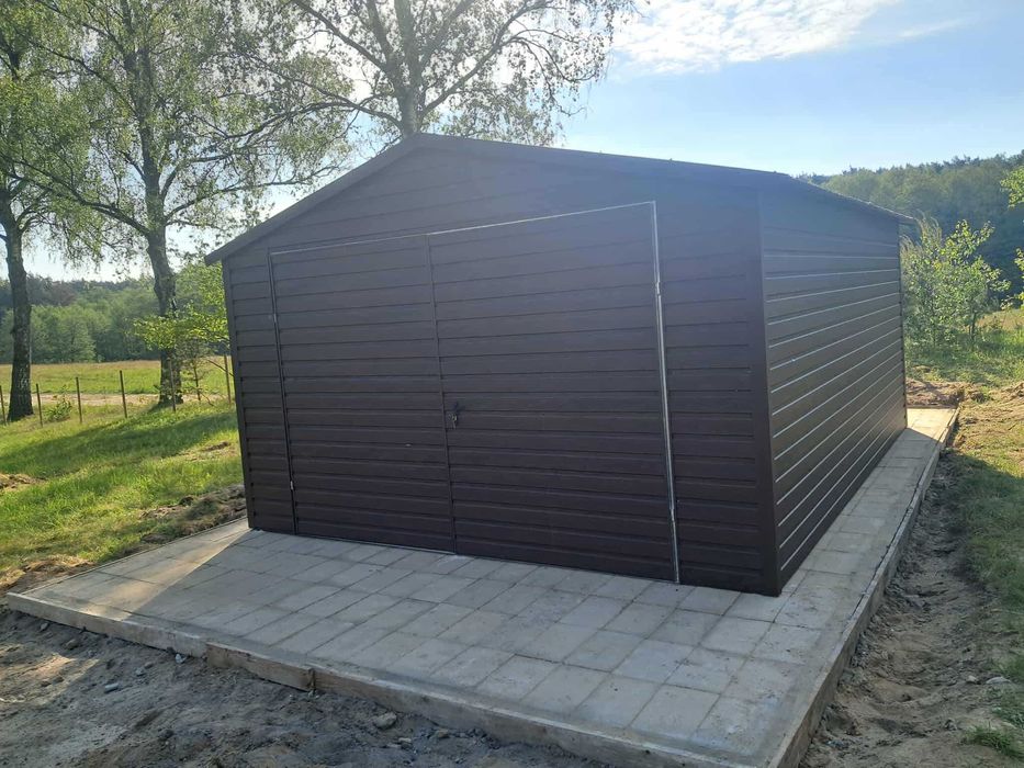 Garaż blaszany 4x5 WZMOCNIONY PROFILAMI. Producent. PROMOCJA !