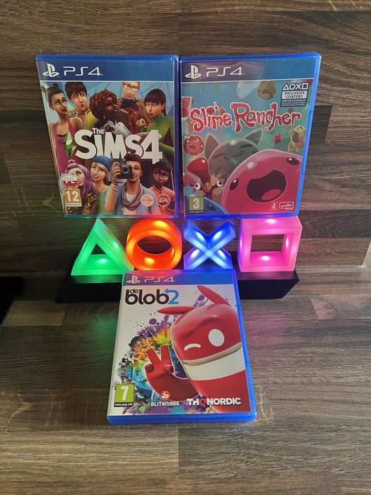 PlayStation Ps 4 Ps 5 Sims 4, De Blob 2, Slime Rancher! Wymiana!