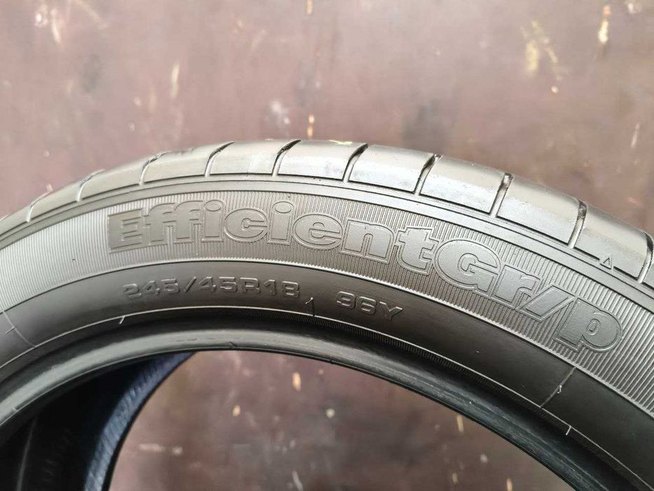 GoodYear Efficient Grip 245/45r18 made in Germany 4шт, 5мм, ЛЕТО. Привезены из Германии