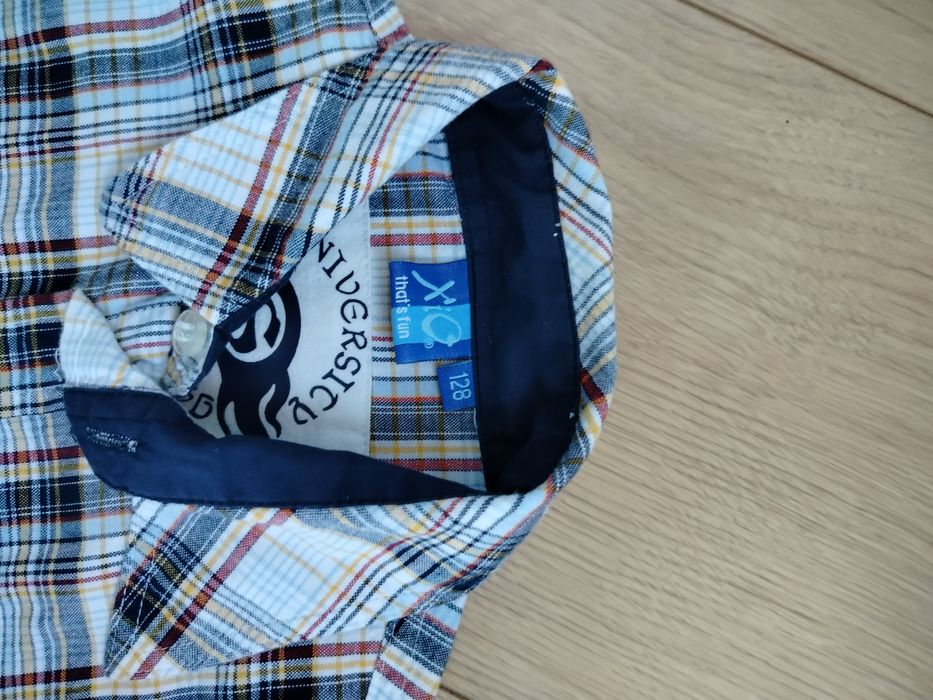 3 koszule dziecięce zestaw roz. 128,122