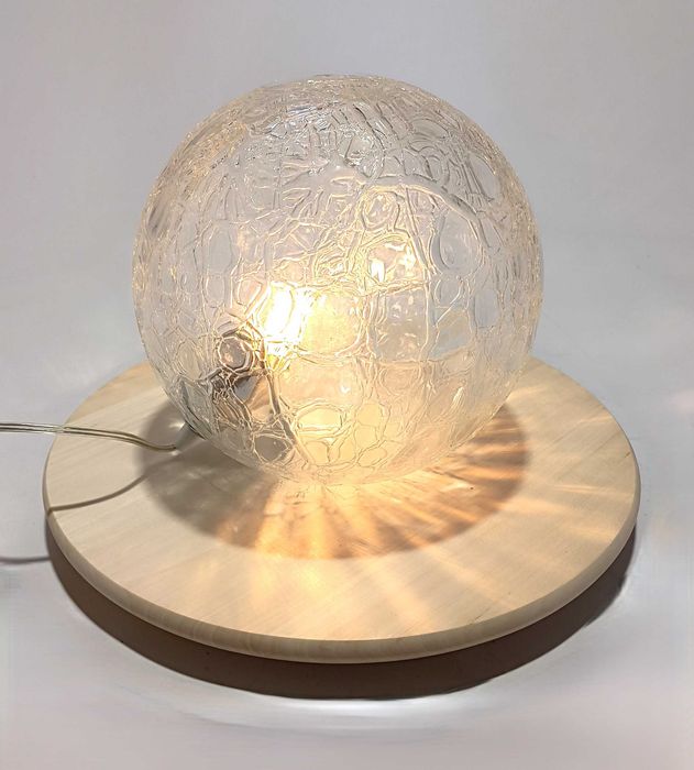 Candeeiro de mesa Globo | Tranparente | Vidro da Marinha Grande